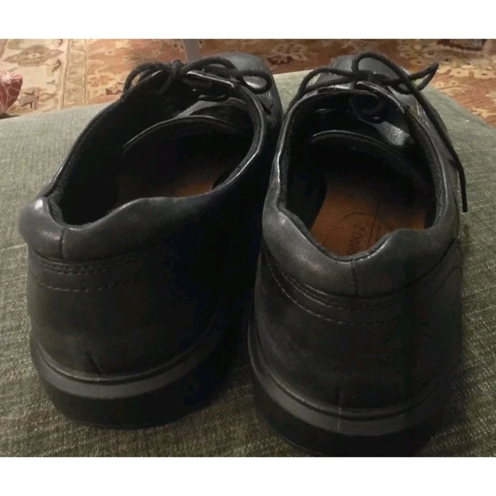 Ecco Helsinki 2 Black Leather Mens Size 11.5 EU 45 Oxford Dress Shoes Business